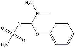 N-Sulfamoyl[phenoxy(1-methylhydrazino)methan]imine 구조식 이미지