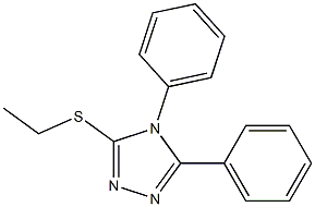 4,5-Diphenyl-3-[ethylthio]-4H-1,2,4-triazole 구조식 이미지