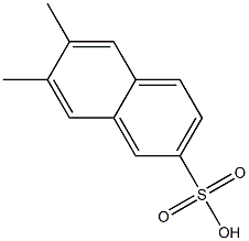 6,7-Dimethyl-2-naphthalenesulfonic acid Structure