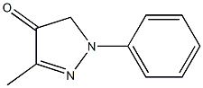 1-Phenyl-3-methyl-4(5H)-pyrazolone 구조식 이미지