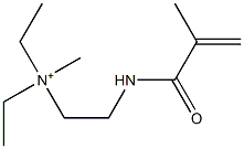 N,N-Diethyl-N-methyl-2-(2-methyl-1-oxo-2-propenylamino)ethanaminium Structure