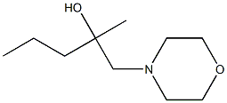 2-Methyl-1-morpholinopentan-2-ol Structure