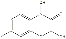 3,4-Dihydro-2,4-dihydroxy-7-methyl-2H-1,4-benzoxazin-3-one Structure