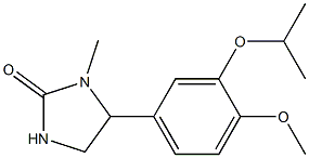 3-Methyl-4-[3-isopropyloxy-4-methoxyphenyl]-2-imidazolidone Structure