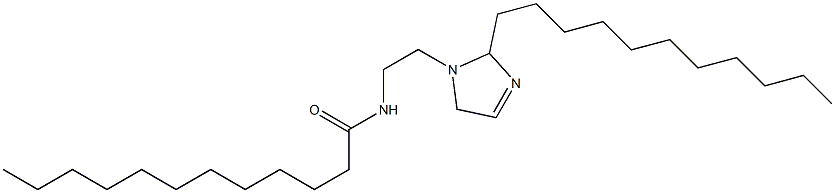 1-(2-Lauroylaminoethyl)-2-undecyl-3-imidazoline 구조식 이미지
