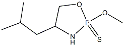 2-Methoxy-4-(2-methylpropyl)-1,3,2-oxazaphospholidine 2-sulfide 구조식 이미지