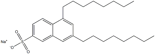 5,7-Dioctyl-2-naphthalenesulfonic acid sodium salt Structure