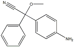 2-(p-Aminophenyl)-2-methoxy-2-phenylacetonitrile 구조식 이미지