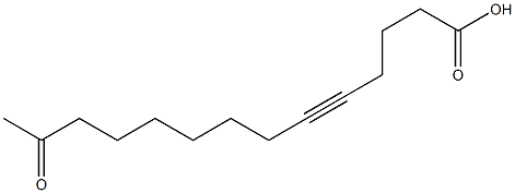 13-Oxo-5-tetradecynoic acid Structure