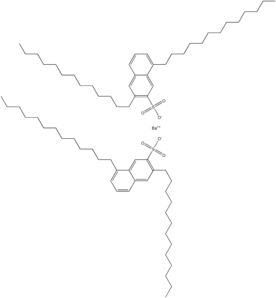 Bis(3,8-ditridecyl-2-naphthalenesulfonic acid)barium salt 구조식 이미지