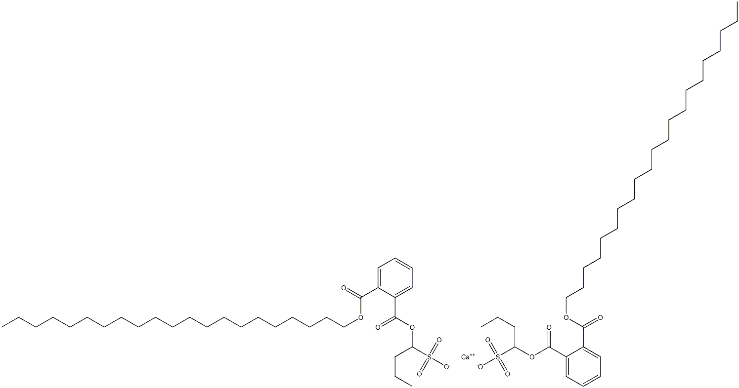 Bis[1-[(2-henicosyloxycarbonylphenyl)carbonyloxy]butane-1-sulfonic acid]calcium salt Structure