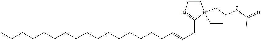 1-[2-(Acetylamino)ethyl]-1-ethyl-2-(2-nonadecenyl)-2-imidazoline-1-ium Structure