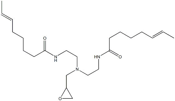 N,N'-[(Oxiran-2-ylmethylimino)bis(2,1-ethanediyl)]bis(6-octenamide) Structure