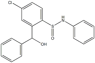 2-(Phenylhydroxymethyl)-N-phenyl-4-chlorobenzenesulfinamide Structure