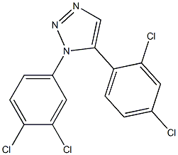 1-(3,4-Dichlorophenyl)-5-(2,4-dichlorophenyl)-1H-1,2,3-triazole 구조식 이미지