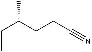 [S,(+)]-4-Methylhexanenitrile Structure