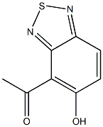 4-Acetyl-2,1,3-benzothiadiazol-5-ol 구조식 이미지