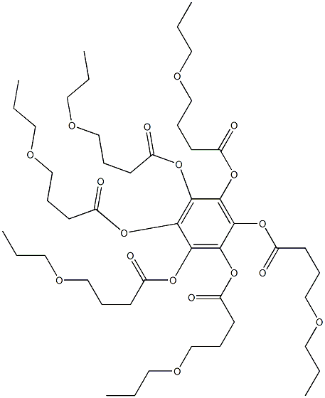 Benzenehexol hexakis(4-propoxybutanoate) 구조식 이미지
