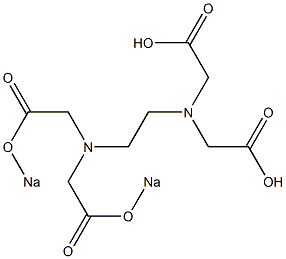 N-[2-[Bis(sodiooxycarbonylmethyl)amino]ethyl]iminobis(acetic acid) 구조식 이미지