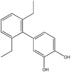 4-(2,6-Diethylphenyl)benzene-1,2-diol Structure