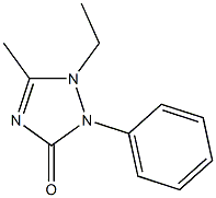 1-Ethyl-5-methyl-2-phenyl-1,2-dihydro-3H-1,2,4-triazol-3-one Structure