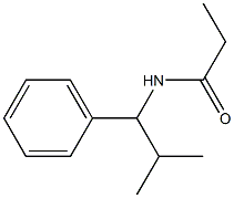 N-(1-Phenyl-2-methylpropyl)propanamide 구조식 이미지