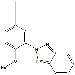 2-(5-tert-Butyl-2-sodiooxyphenyl)-2H-benzotriazole 구조식 이미지