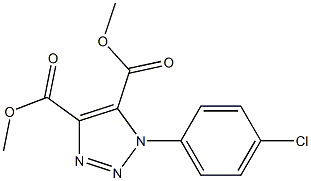 1-(4-Chlorophenyl)-1H-1,2,3-triazole-4,5-dicarboxylic acid dimethyl ester 구조식 이미지