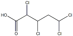 2,3,5,5-Tetrachlorovaleric acid 구조식 이미지