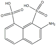 2-Amino-1,8-naphthalenedisulfonic acid 구조식 이미지