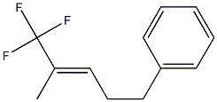 1,1,1-Trifluoro-2-methyl-5-phenyl-2-pentene Structure