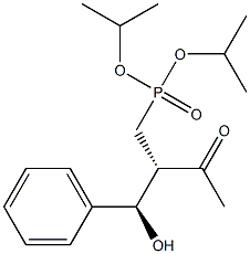 [(2S,3R)-2-Acetyl-3-hydroxy-3-phenylpropyl]phosphonic acid diisopropyl ester Structure