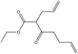 2-(2-Propenyl)-3-oxo-6-heptenoic acid ethyl ester 구조식 이미지