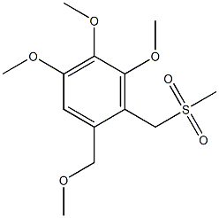 3,4,5-Trimethoxy-1-methoxymethyl-2-methylsulfonylmethylbenzene Structure