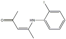 4-(2-Iodophenylamino)-3-penten-2-one Structure