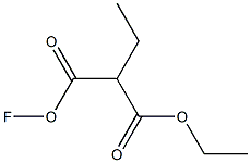 Hypofluorous acid 2-ethoxycarbonylbutyryl ester Structure