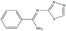 N2-(1,3,4-Thiadiazol-2-yl)benzamidine 구조식 이미지