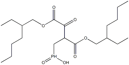 2,3-Bis(2-ethylhexyloxycarbonyl)-3-oxopropylphosphinic acid 구조식 이미지