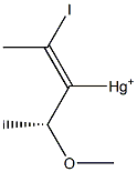 (+)-Iodo[(Z)-1-[(R)-1-methoxyethyl]-1-propenyl] mercury(II) 구조식 이미지