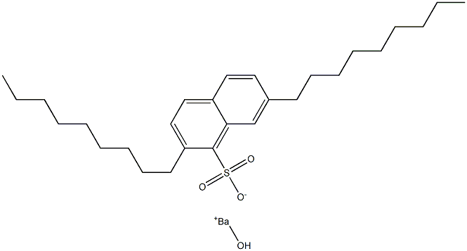 2,7-Dinonyl-1-naphthalenesulfonic acid hydroxybarium salt Structure