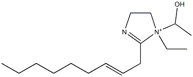 1-Ethyl-1-(1-hydroxyethyl)-2-(2-nonenyl)-2-imidazoline-1-ium Structure