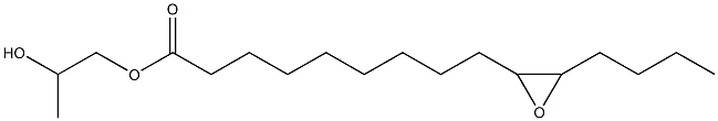 10,11-Epoxypentadecanoic acid 2-hydroxypropyl ester 구조식 이미지