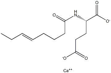 N-(5-Octenoyl)glutamic acid calcium salt Structure