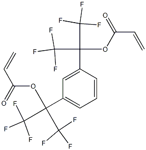 1,3-Bis[2-(acryloyloxy)-1,1,1,3,3,3-hexafluoropropan-2-yl]benzene Structure