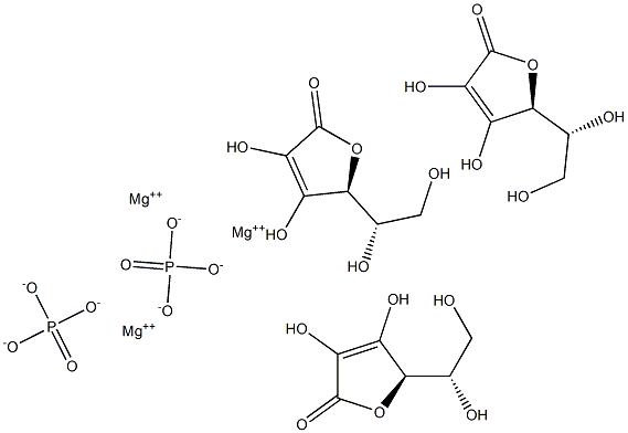 Ascorbic acid magnesium phosphate Structure
