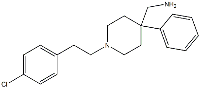 1-(4-Chlorophenethyl)-4-phenylpiperidine-4-methanamine Structure