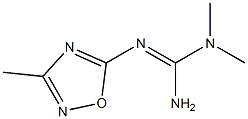 1,1-Dimethyl-2-(3-methyl-1,2,4-oxadiazole-5-yl)guanidine 구조식 이미지