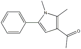 3-Acetyl-1,2-dimethyl-5-phenyl-1H-pyrrole 구조식 이미지