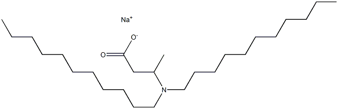 3-(Diundecylamino)butyric acid sodium salt 구조식 이미지