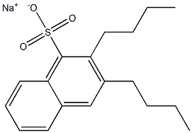 2,3-Dibutyl-1-naphthalenesulfonic acid sodium salt 구조식 이미지